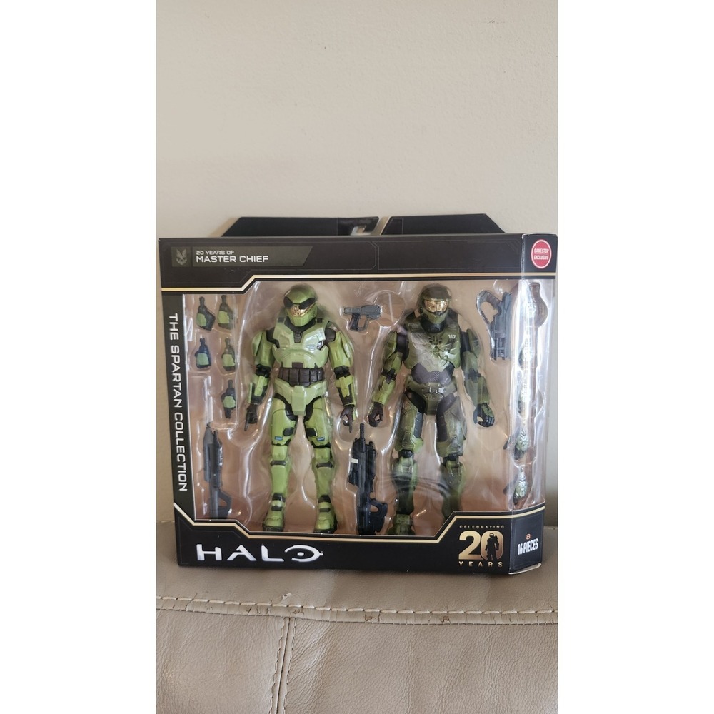 Halo 20 Years Gamestop Master Chief‎ 2 Pack Action Figure Spartan Collection New